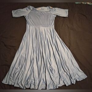 Elegant Blue Midi Dress